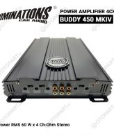 Power Amplifier 4CH Dominations BUDDY 450 MK4 (60W x 4) - Image 2