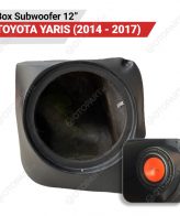 Box Sudut Subwoofer 12" inch Toyota Yaris 2014-2017 - Image 2