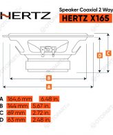Speaker Coaxial 2 Way HERTZ X 165 UNO 6.5" inch - Image 3