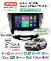 Head Unit Android 10" inch Nissan XTRAIL T32 2014-2020 ORCA ECO (2+32G) - Image 2