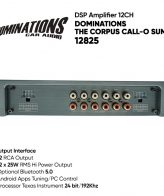 DSP Processor Amplifier 12 Channel 12825 (12x25W) Dominations Audio - Image 3
