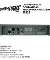 DSP Processor Amplifier 12 Channel 12825 (12x25W) Dominations Audio - Image 2
