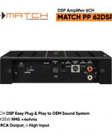 MATCH PP62 DSP Amplifier Processor (4X50W) Plug and Play - Image 3