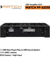 MATCH PP62 DSP Amplifier Processor (4X50W) Plug and Play - Image 2