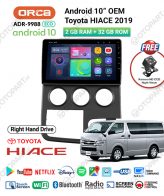 Head Unit Android Auto CarPlay 10" inch Toyota HiAce Premio 2019-2023 ORCA - Image 3